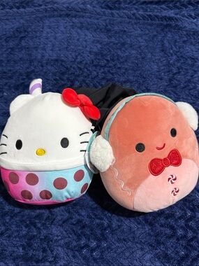 Hello Kitty Plush Cup in White with Pink, Blue & Red Accents